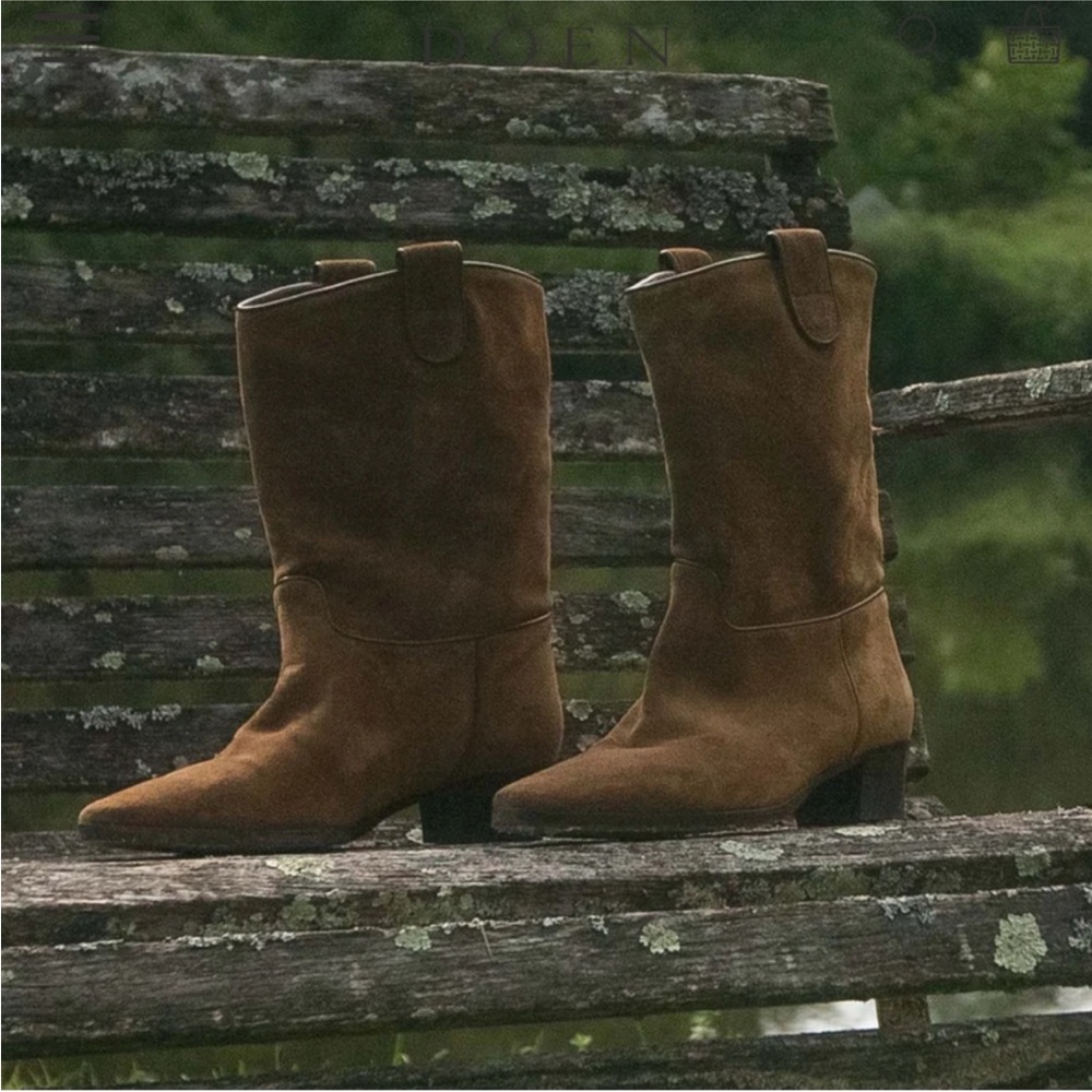 Doen Demi Riviera Boots. Mautarde Suede.
